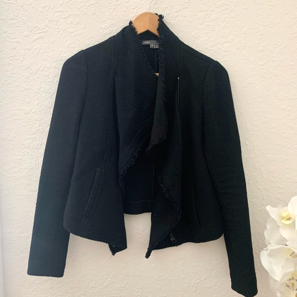 Vince Black Shawl Collar Jacket